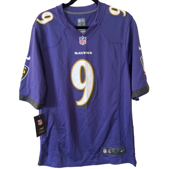 Nike Other - Nike NFL Baltimore Ravens NWT Men’s Small Justin Tucker Purple & Black Jersey.